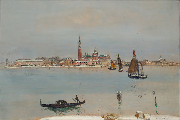 San Giorgio Under Snow Venice
