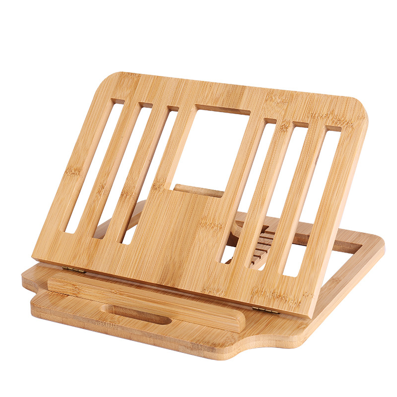 Holz-Laptop-Ständer mit Schreibtisch-Organizer