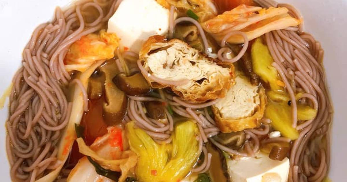 Bún lứt kim chi chay cay cay :P