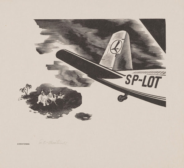 Życzenia świąteczne PLL LOT 1936