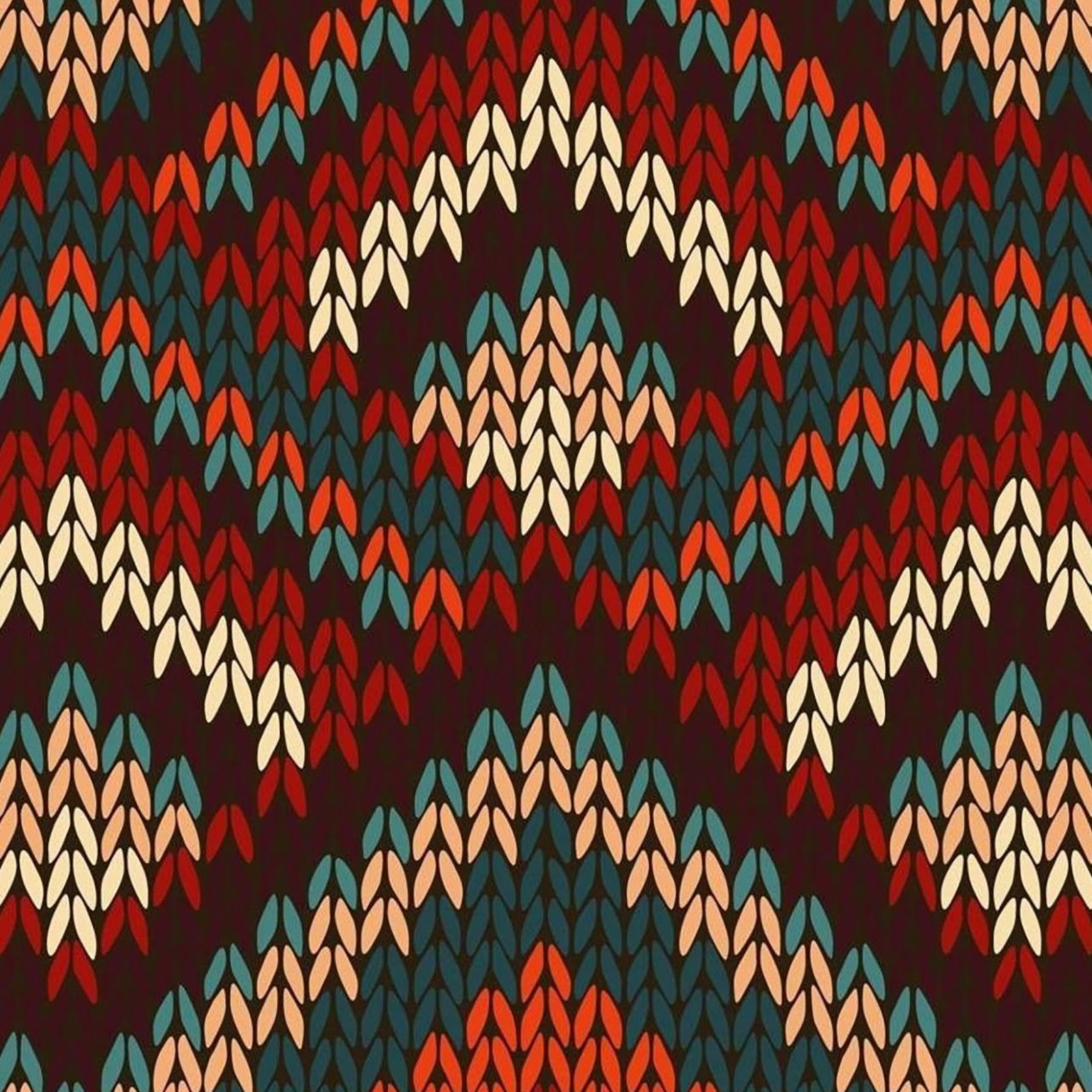 Download Colorful Knitted Chevron Pattern Full HD iPhone