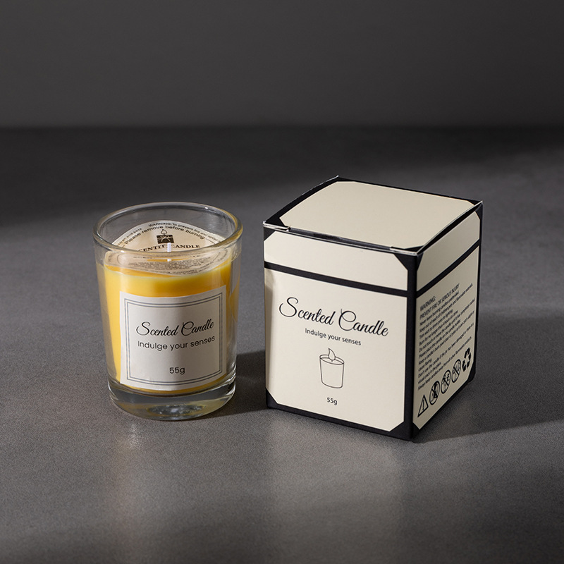Scented candle in cup form, soy wax