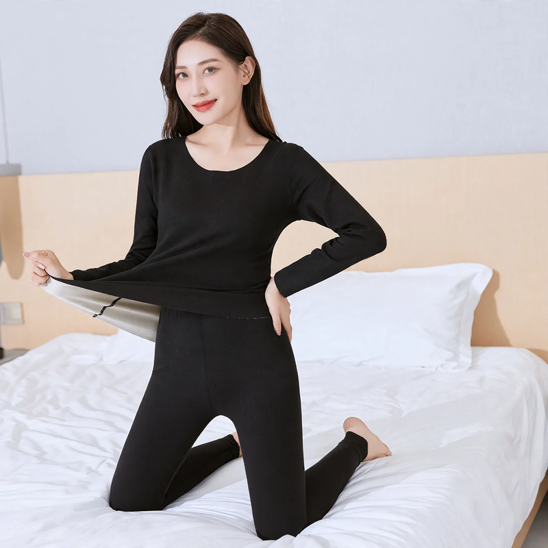 Women's Thermal Set, lined, U-neck