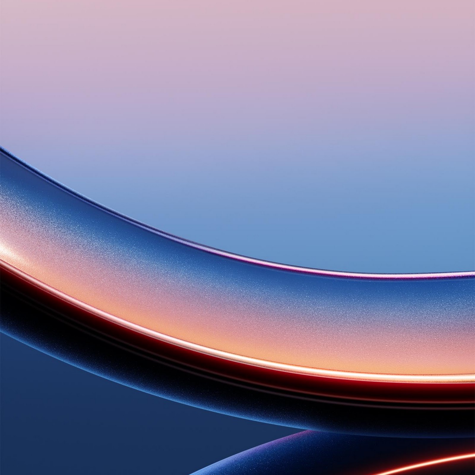 Download Abstract Blue Curved Waves 2K iPhone