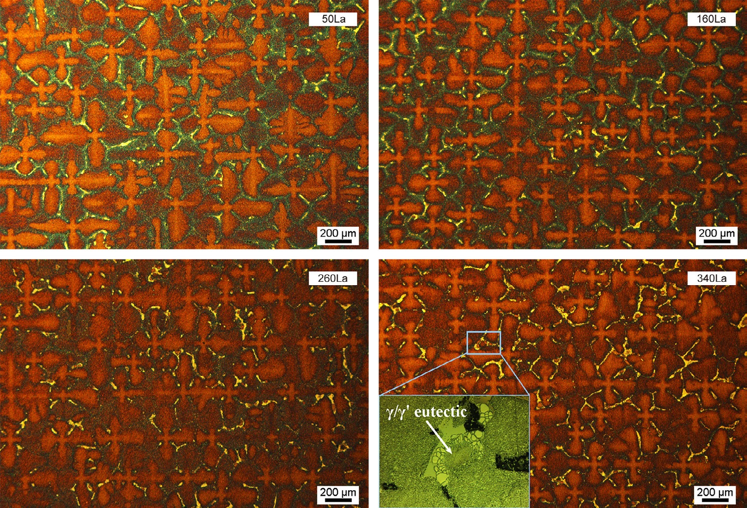 Effect of lanthanum on microstructure of a nickel-based single crystal superalloy