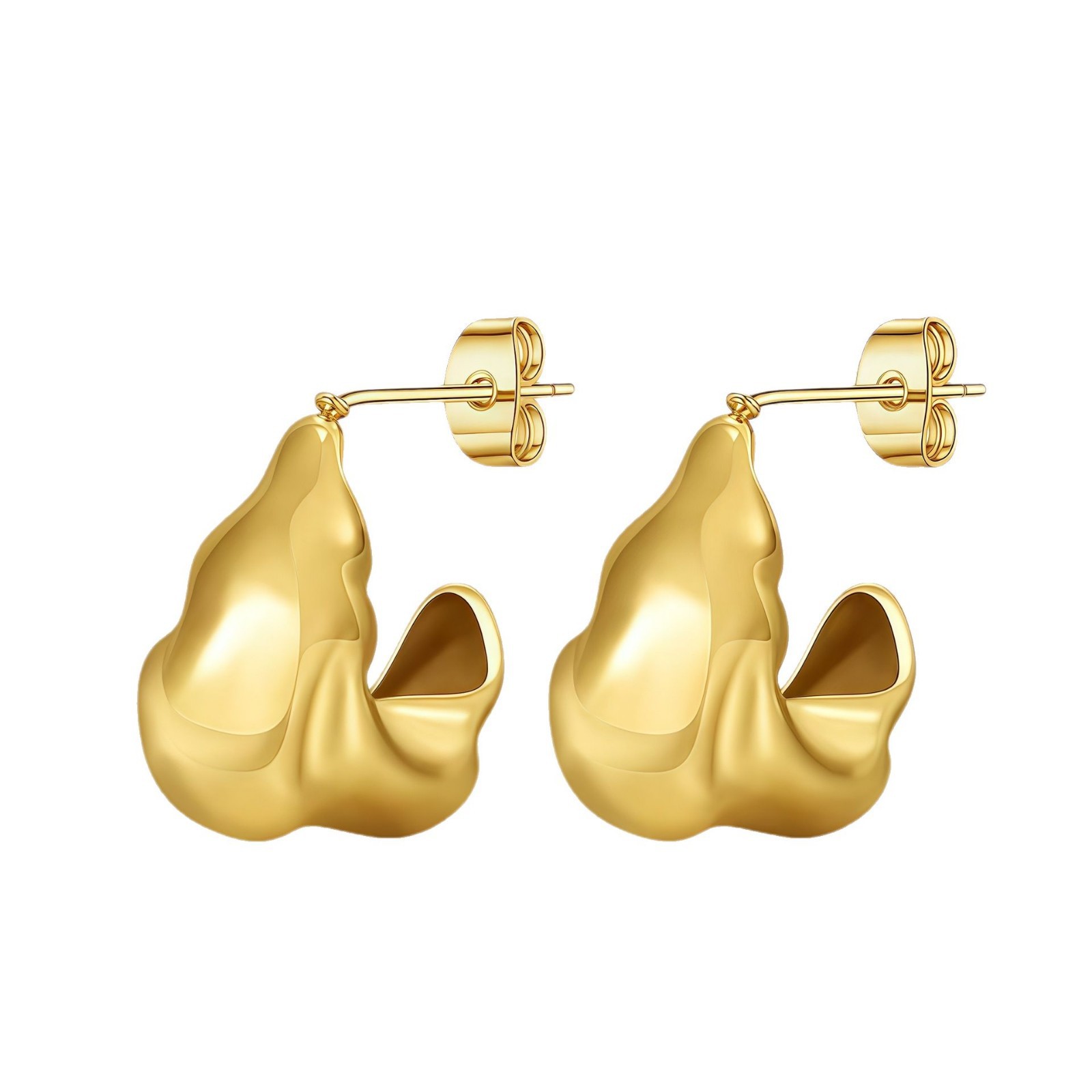 Crescent Moon Earrings made of Stainless Steel