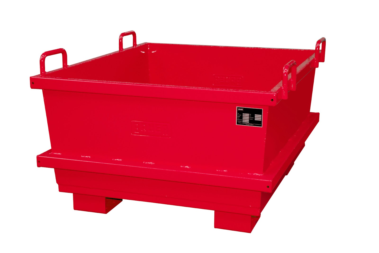 Universele-container UC 500, gelakt, Vuurrood