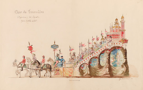 Char du Trocadéro  LAquarium  les Sports 1907