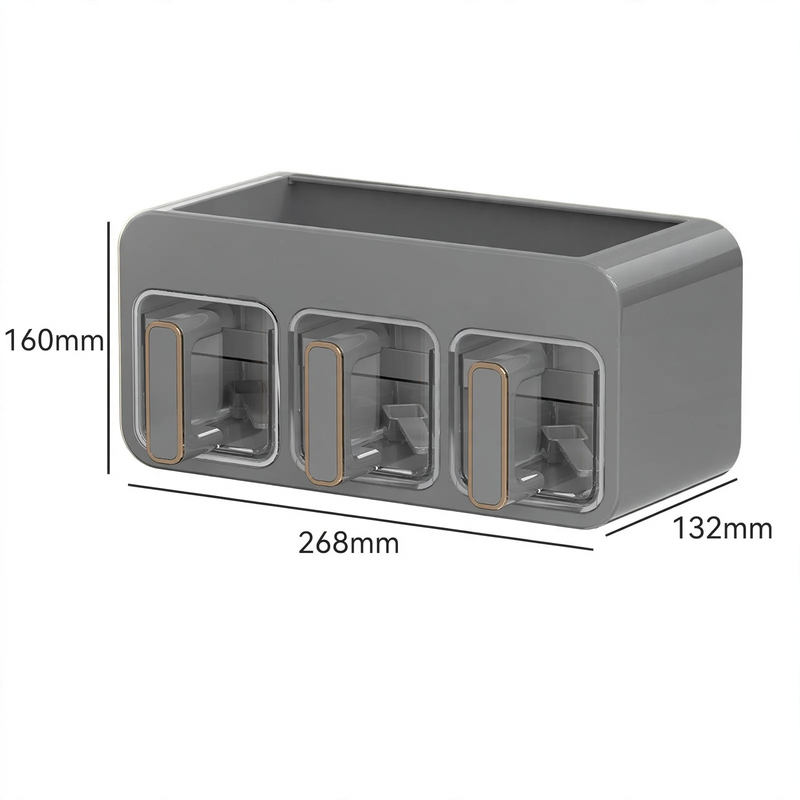 Hanging spice box set, 2 or 3 compartments