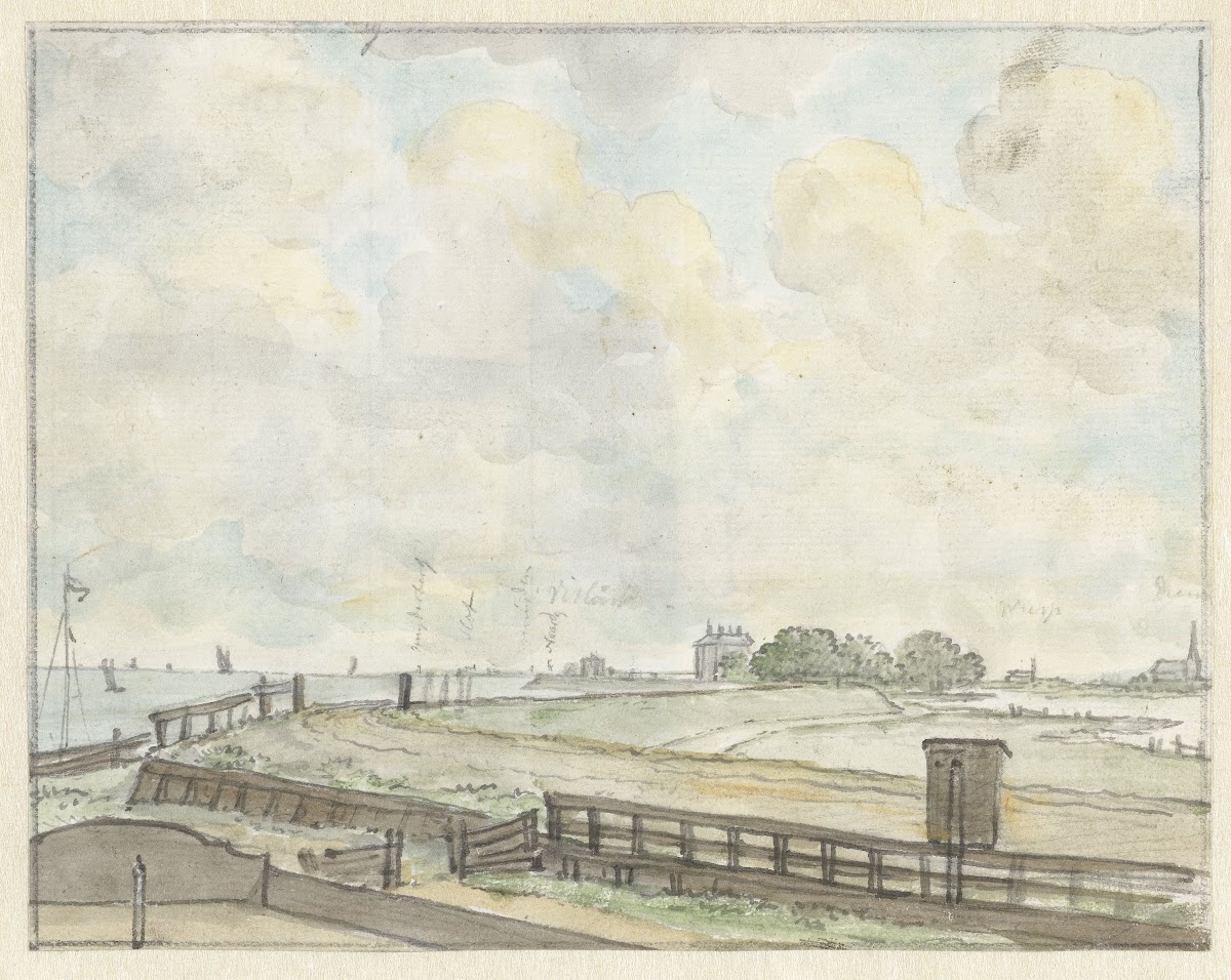 Dijkgezicht buiten Amsterdam 1785