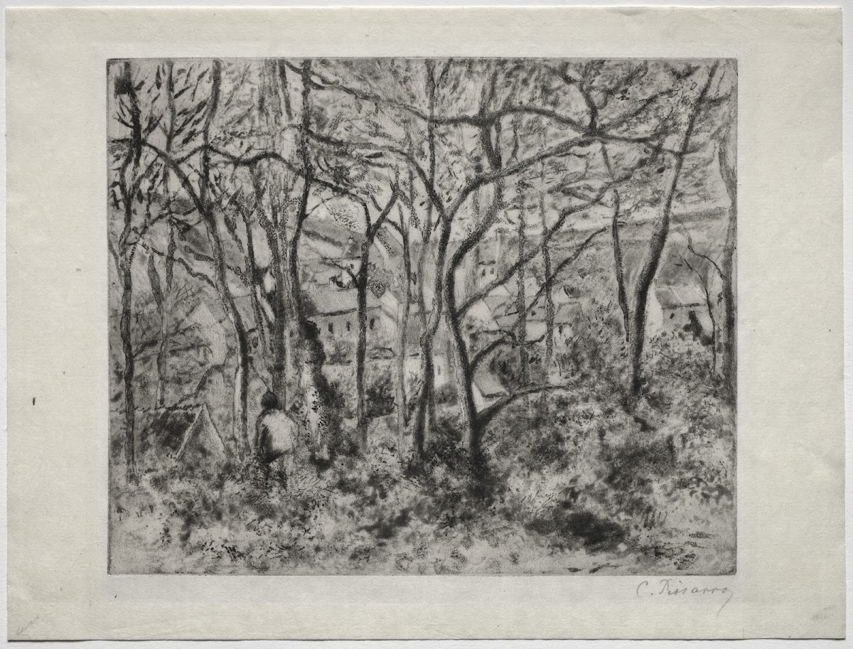 Wooded Landscape at LHermitage Pontoise 1879