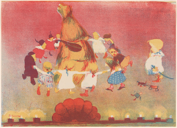 Dance around the straw covering in Stanisław Wyspiańskis Wesele 1904