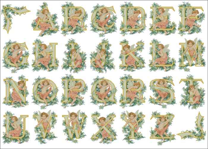 CMP 100008 Alphabet With Angels