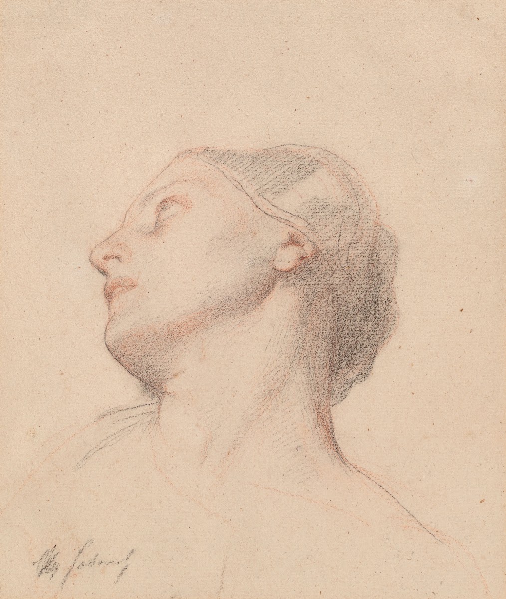 Study of a Womans Head for the Glorification of St Louis 1853 1855