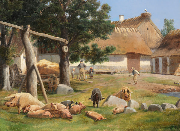 Bauernhof In Nord Seeland 1875