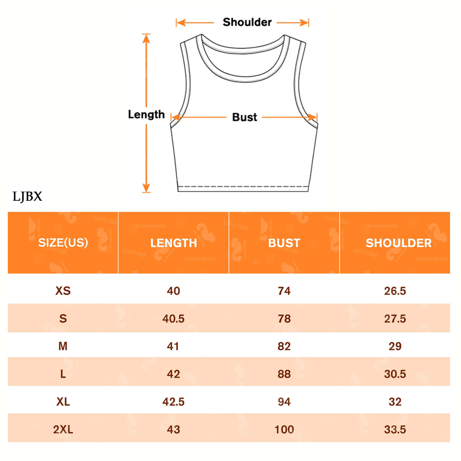 AOP cropped sports vest
