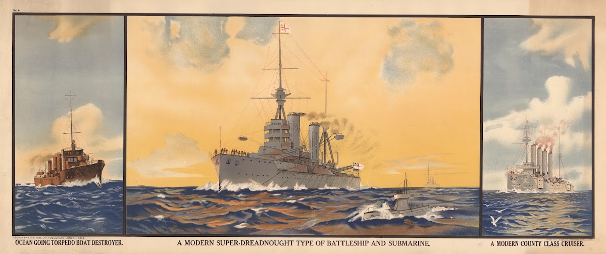 Ocean Going Torpedoboat Destroyer A Modern Super Dreadnought Type Of Battleship