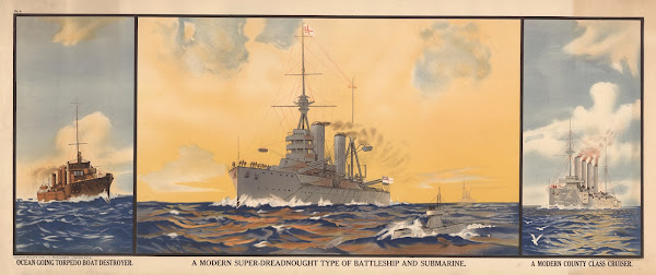 Ocean Going Torpedoboat Destroyer A Modern Super Dreadnought Type Of Battleship