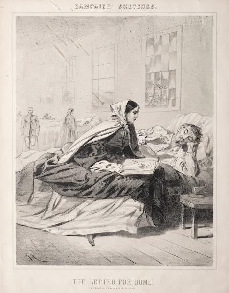 Campaign Sketches The Letter for Home 1863