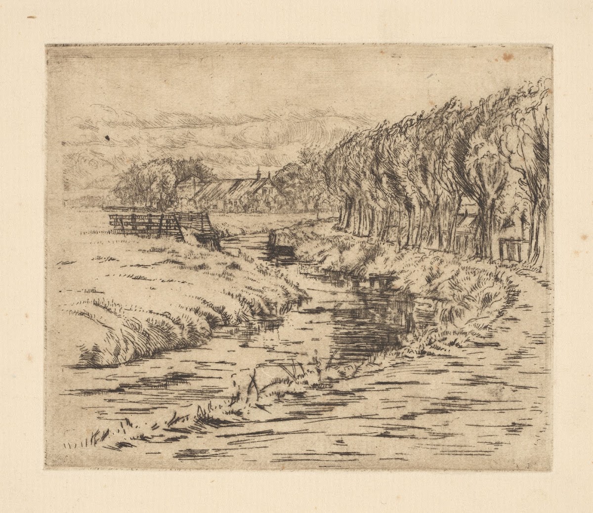 Landscape with ditch 20th century
