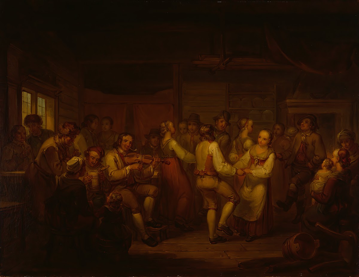 A Peasant Dance In Finland 1816