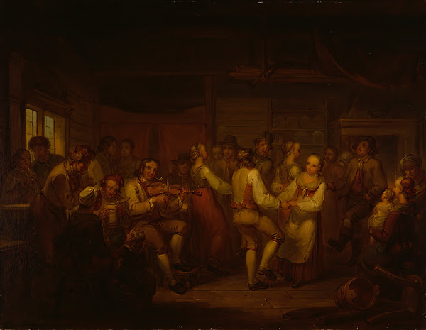 A Peasant Dance In Finland 1816