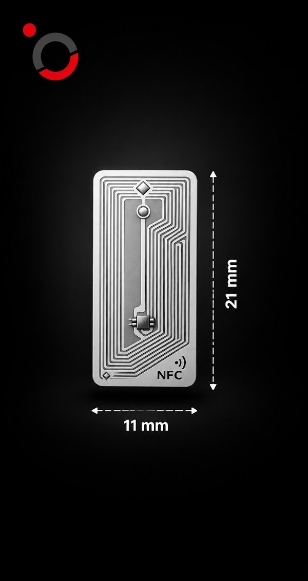 ملصق NFC مستطيل صغير 11×21 مم -Rectangular Mini NFC Sticker 11×21mm