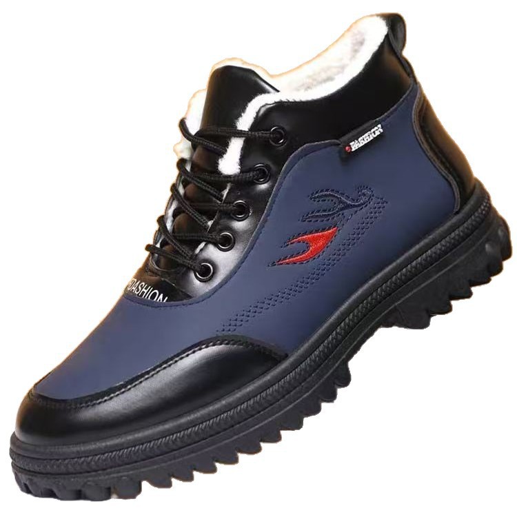 Insulated men's ankle boots, water-repellent, warm