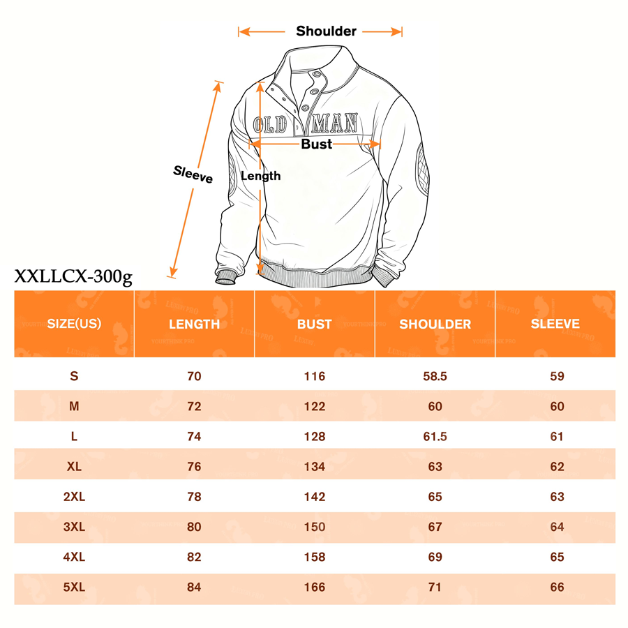 AOP Casual Stand Collar Long Sleeve Japanese Fabric 300g Normal Print