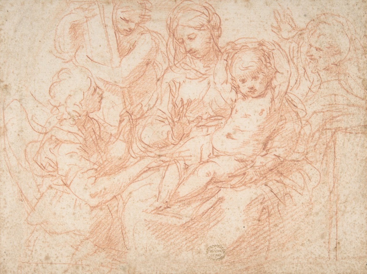 The Holy Family with Angels Bearing Symbols of the Passion 161248