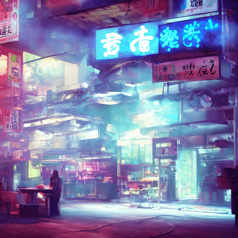 Arquitectura barroca rococó Fotografía arquitectónica Tempura futurista Noche de comida japonesa