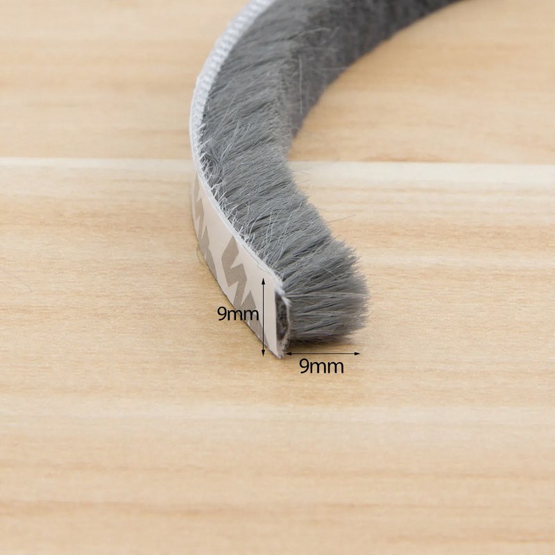 Window and door sealing tape with adhesive backing