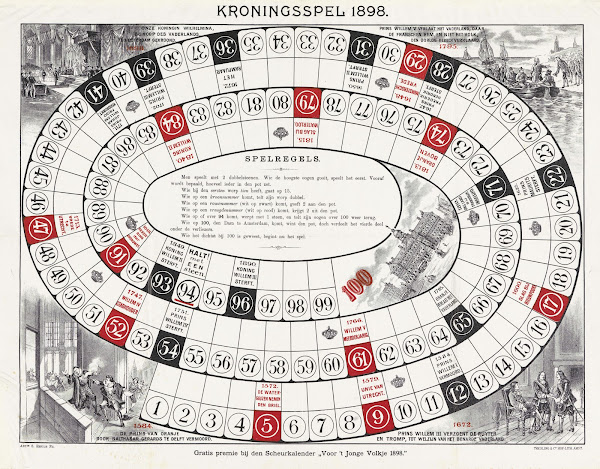 Kroningsspel 1898  Gratis Premie Bij Den Scheurkalender Voor T Jonge Volksje 189