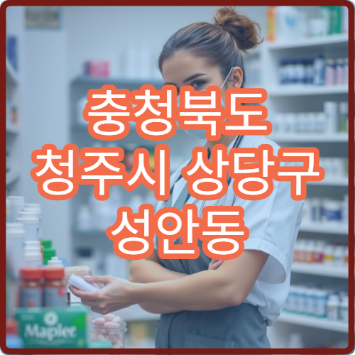 충청북도 청주시 상당구 성안동 설날 명절 당직약국 성안길 상권 근처 감기약 판매 가능