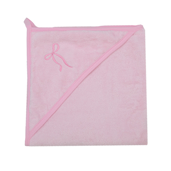 Дитячий рушник 100x100 Twins Belle рожевий