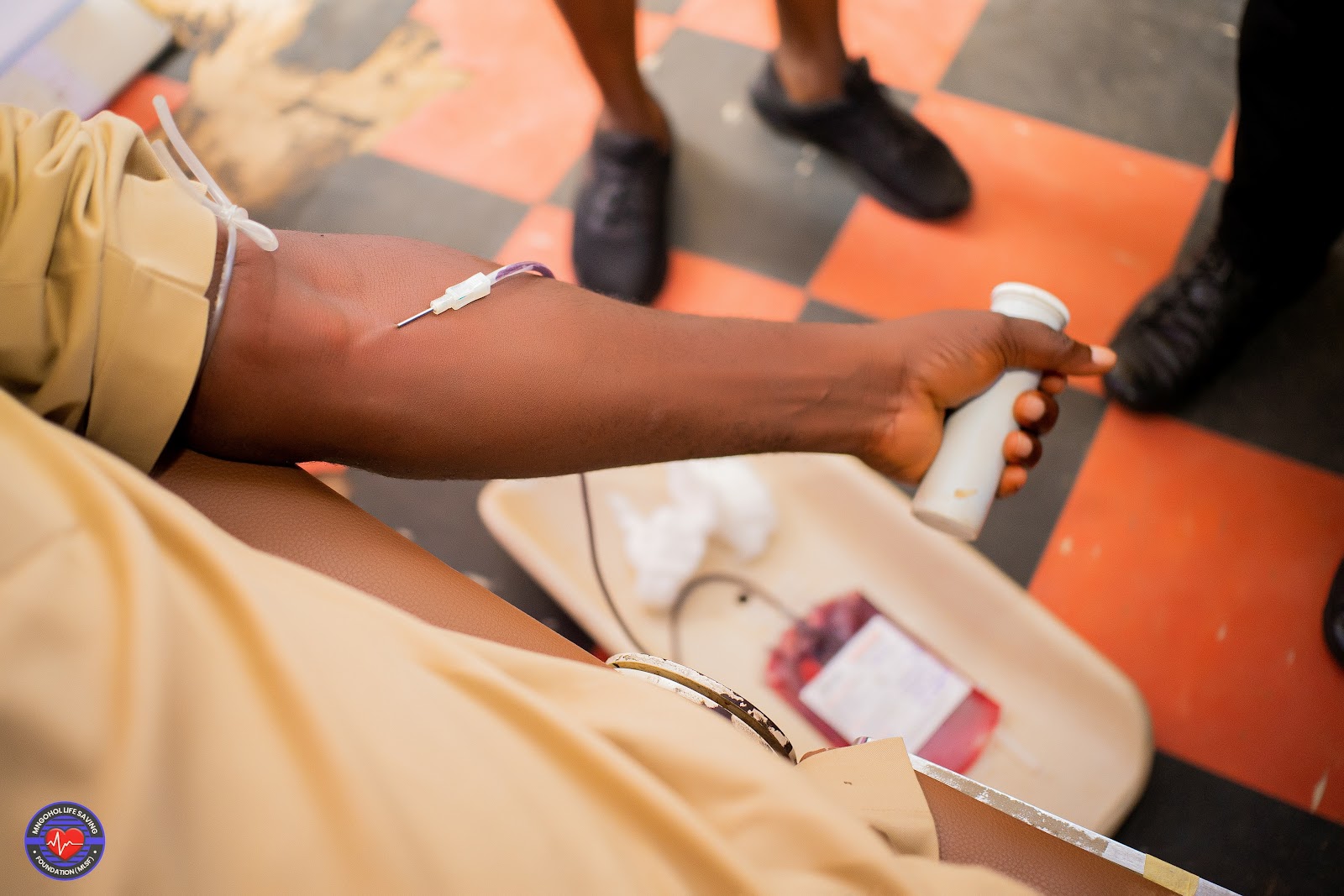 Voluntary blood donation campaign organized through the MLSF Blood Chain Project