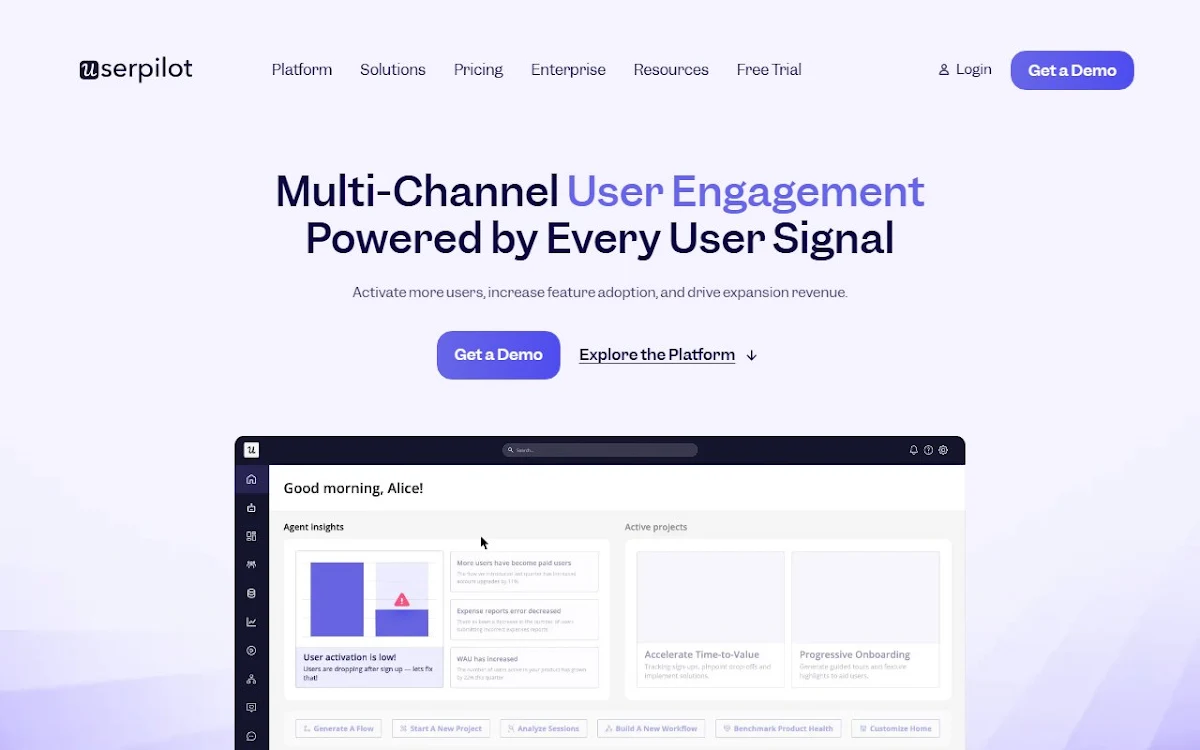 Captura de AI-powered user onboarding by Userpilot