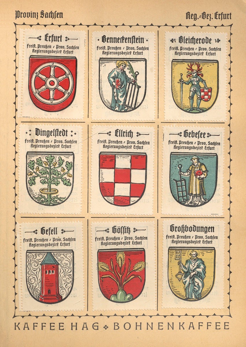 Deutsche Ortswappen German municipal coats of arms Pl17 1925
