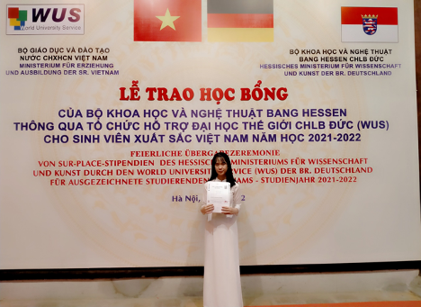Sinh viên Trường Đại học Tây Bắc vinh dự được nhận học bổng  Hessen - CHLB Đức, năm học 2021 - 2022