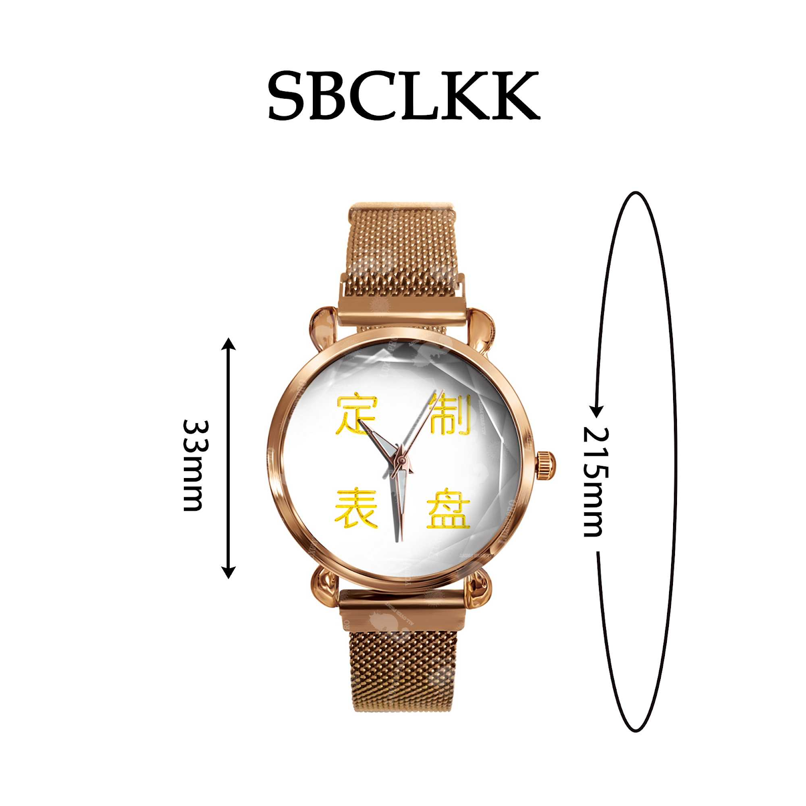 Mesh Strap Quartz Watch-Gold