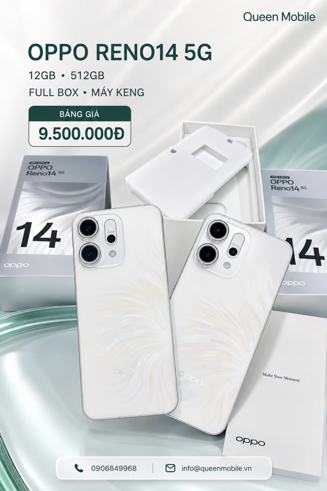 – FULL BOX, MÁY KENG, GIÁ CỰC HỜI 
#OPPOReno14 #OPPOReno145G #ĐiệnThoạiOPPO...