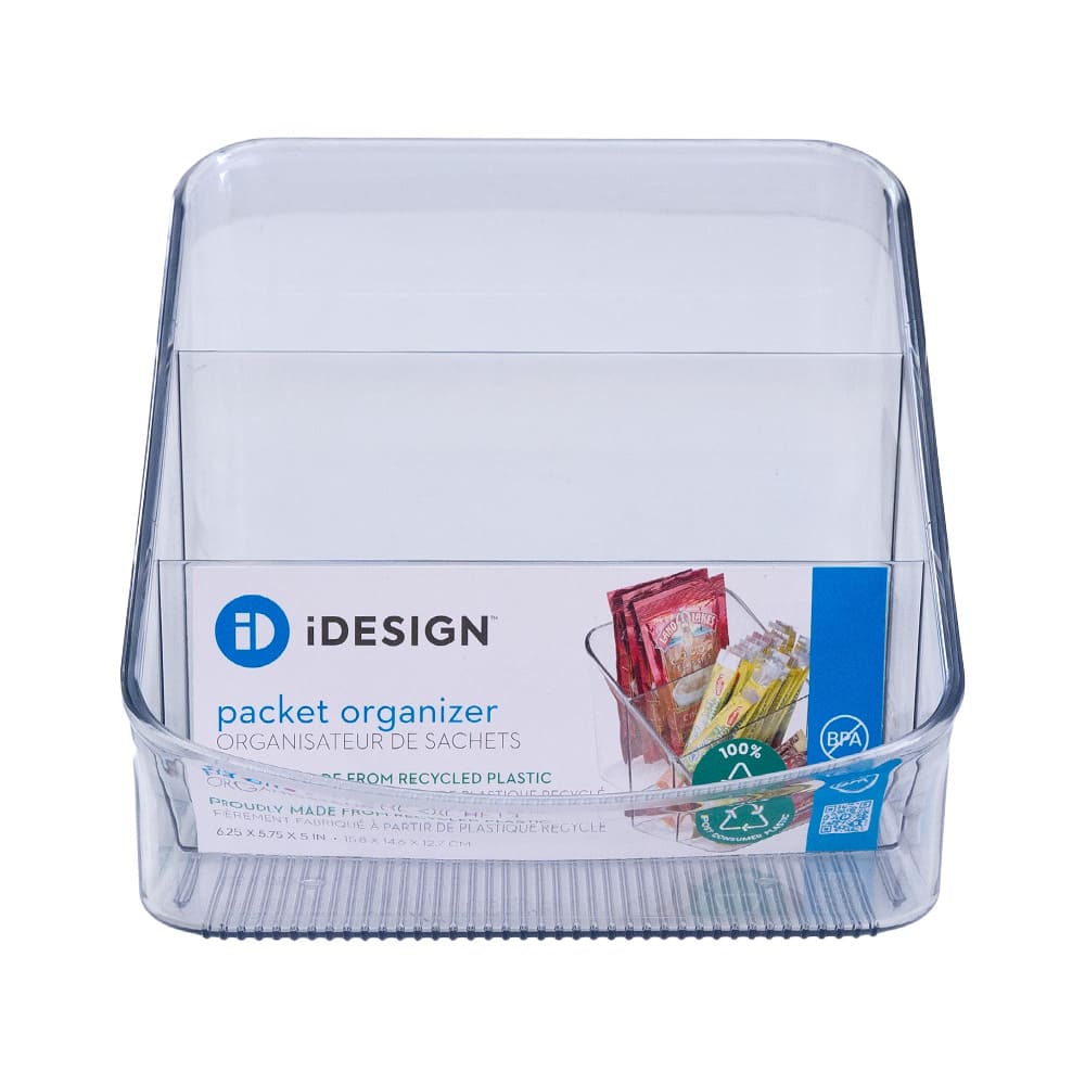Organizador de plástico reciclado iDesign™ para sobres de 15.8 x 14.6 cm