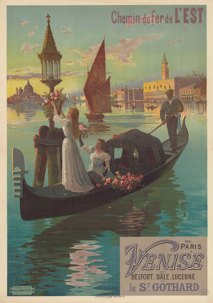 Chemin de Fer de lEst De Paris à Venise par Belfort Bâle Lucerne et le St Gothar