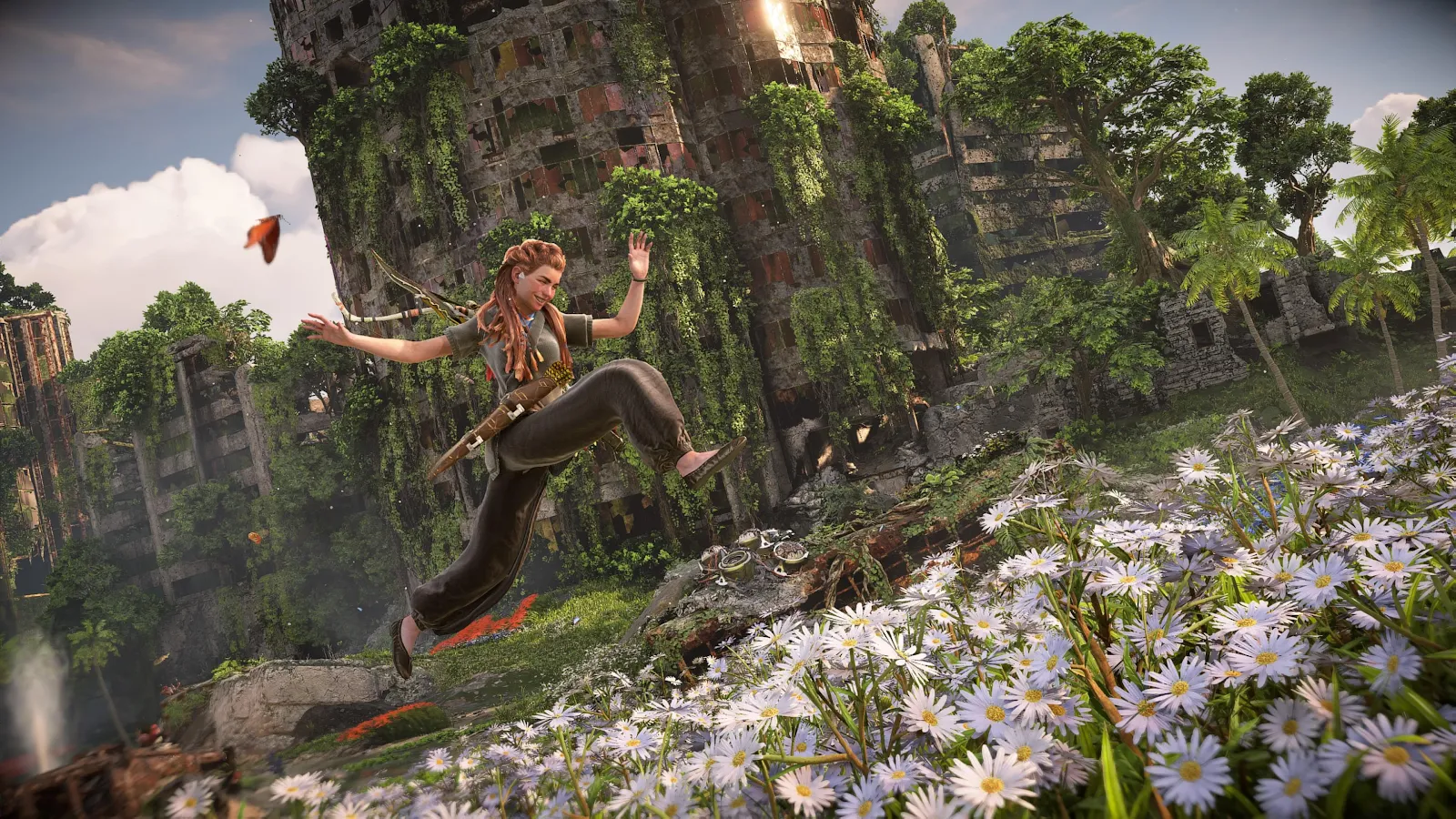 Aloy In Forbidden West Ruins - Game Screenshot 4K Wallpaper (3840x2160)