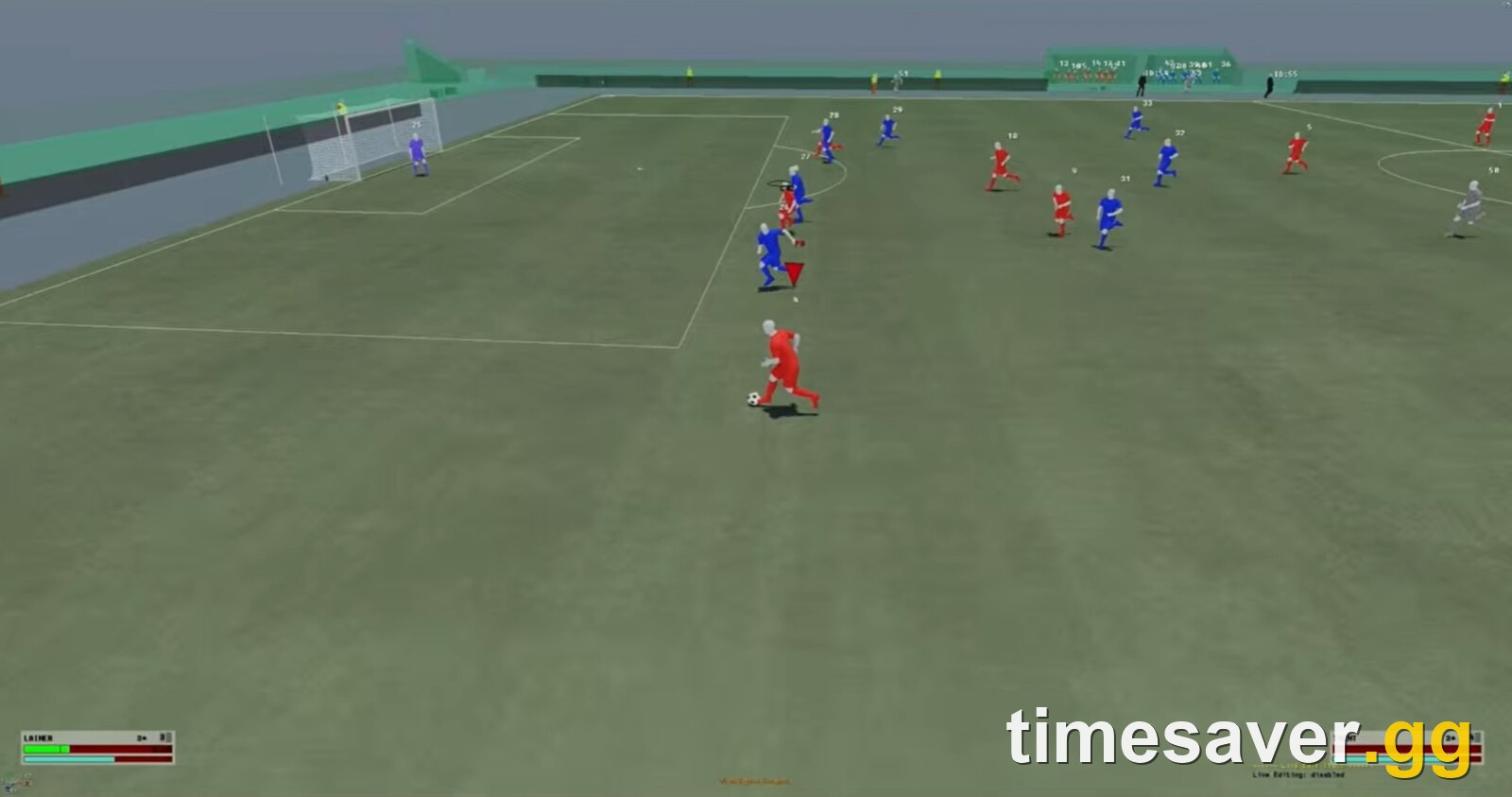 EA SPORTS FC 27 defensive shape and pressing, with defenders holding a staggered line around the box