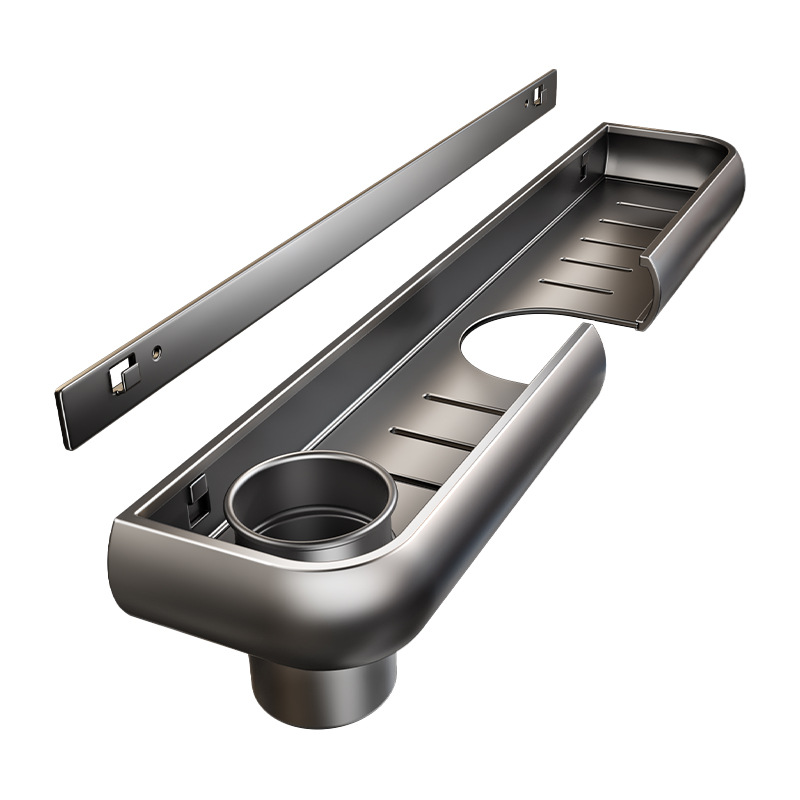 Bathroom shelf for sink, 50 cm, aluminum