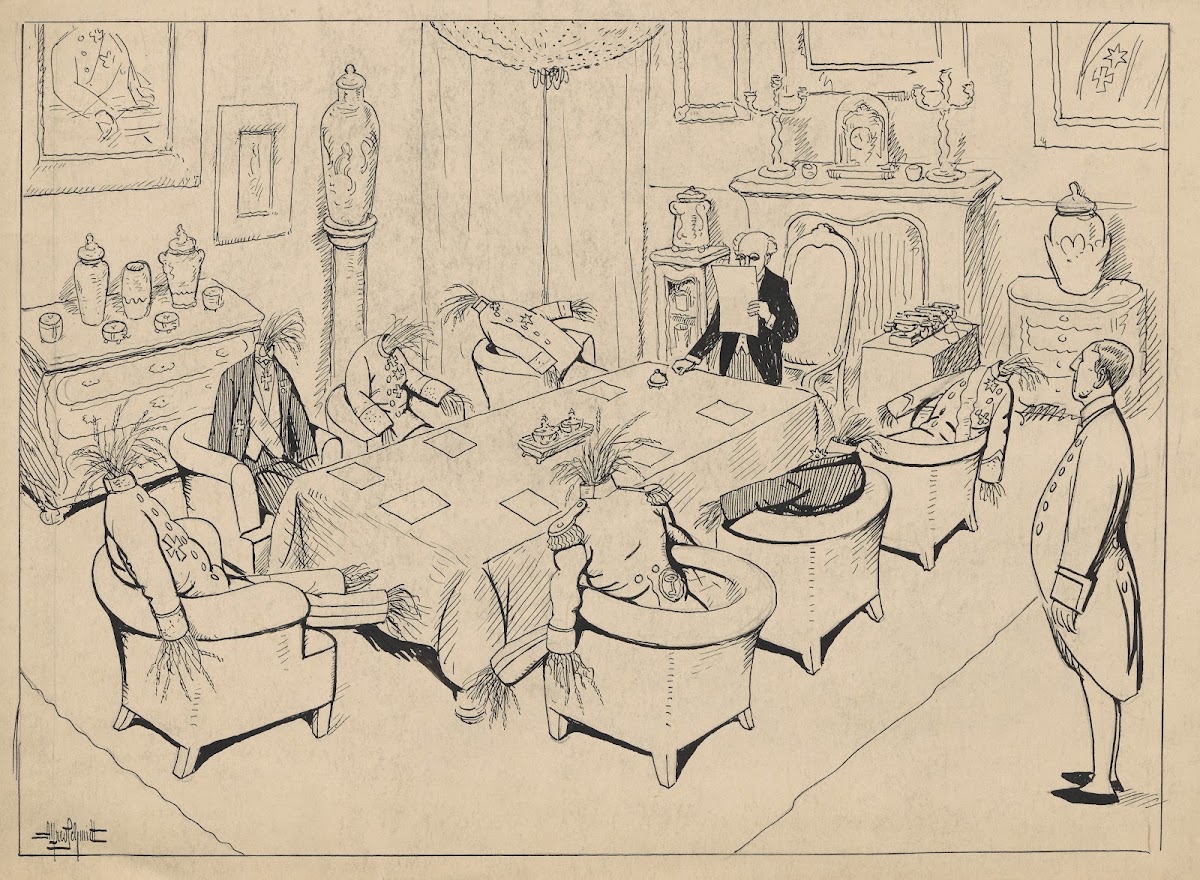 Bank council meeting at Metropolitbanken 1922