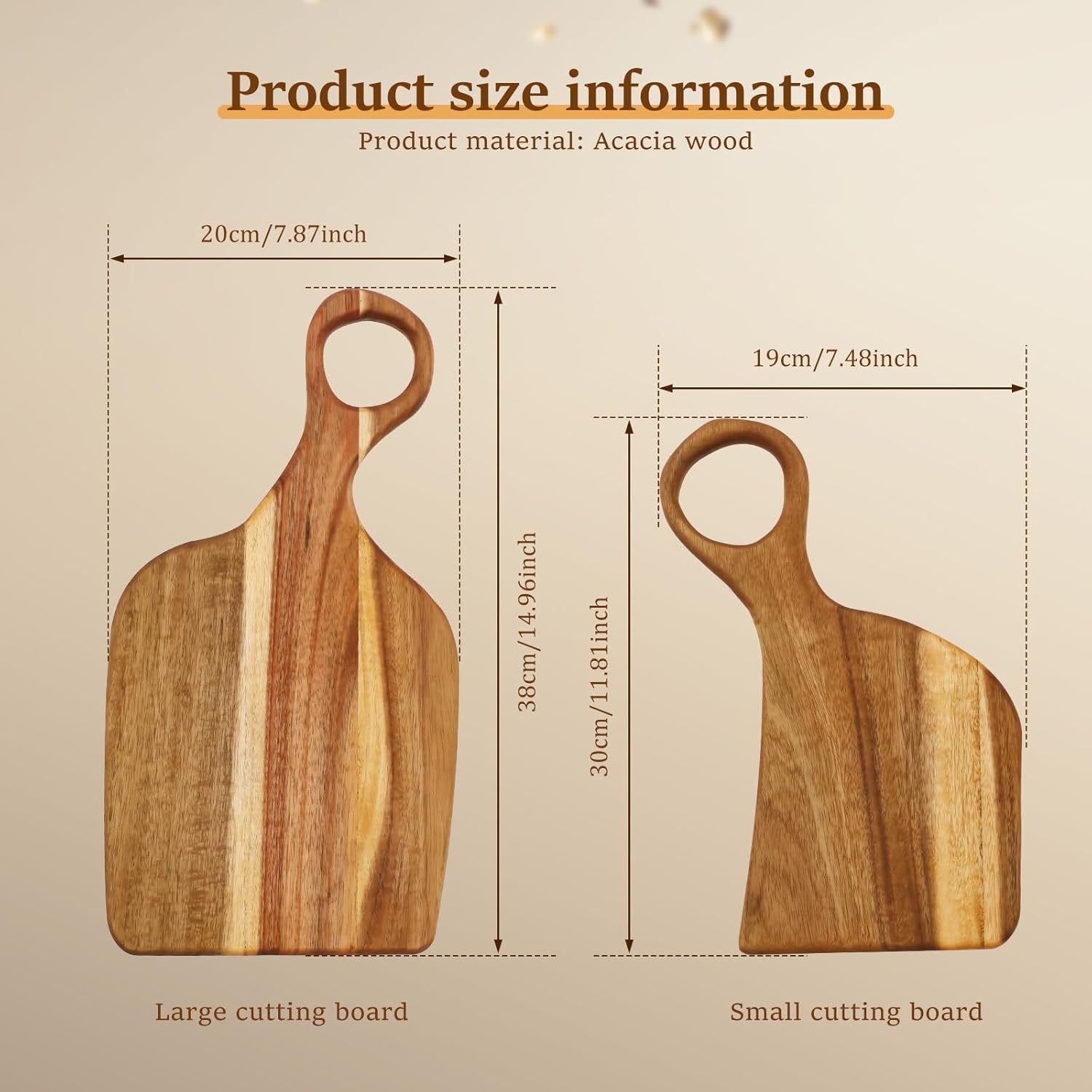 Holzschneidebrett aus Akazienholz