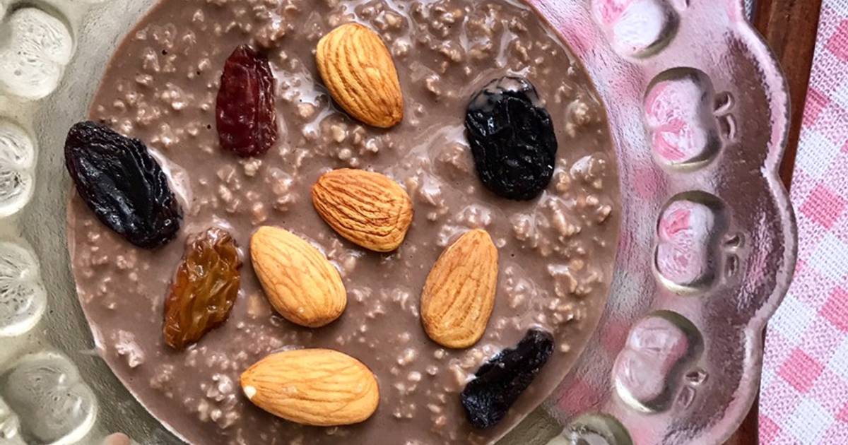 #Eatclean: Yến mạch sữa macca hạnh nhân nho khô