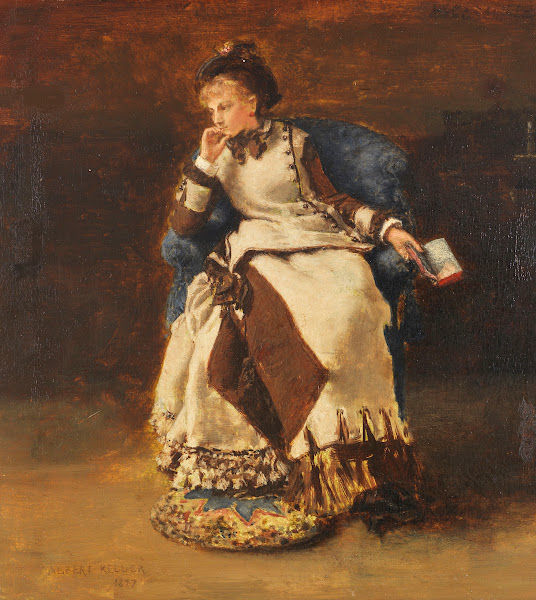 Seated Lady with a Book 1877